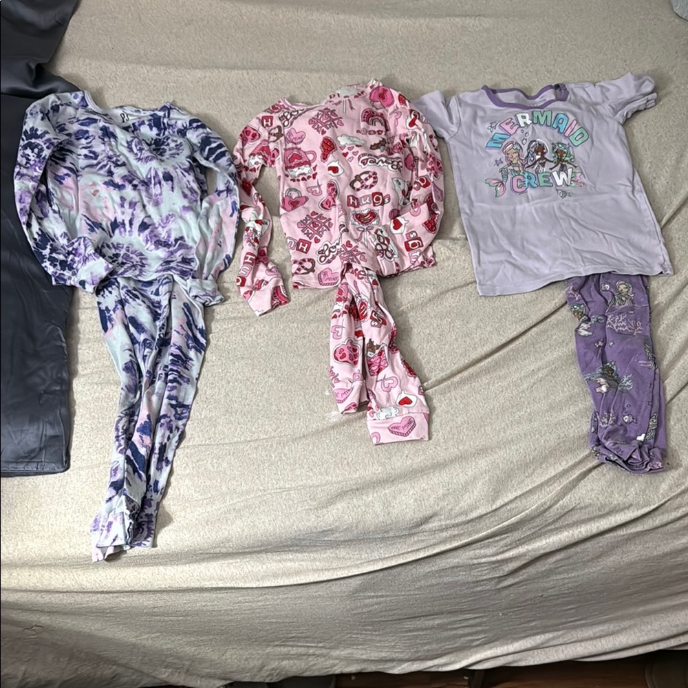 Kids Pajamas Set - Purple, Pink, and Lavender